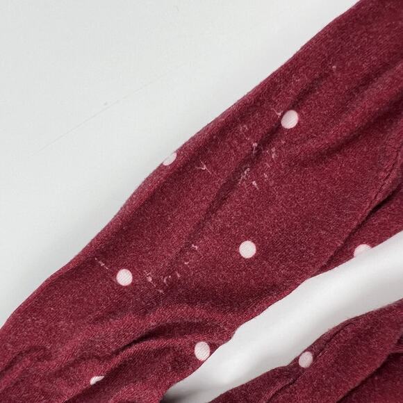 Peregrine Bamboo Maroon Polka Dot Footie Pajamas - Picture 6 of 10